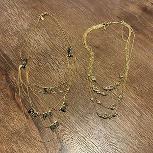 2 Alexis Bittar multi strand necklaces